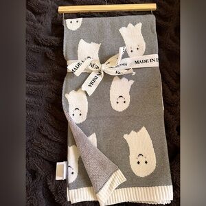 Made in India Grey Ghost Halloween Blanket